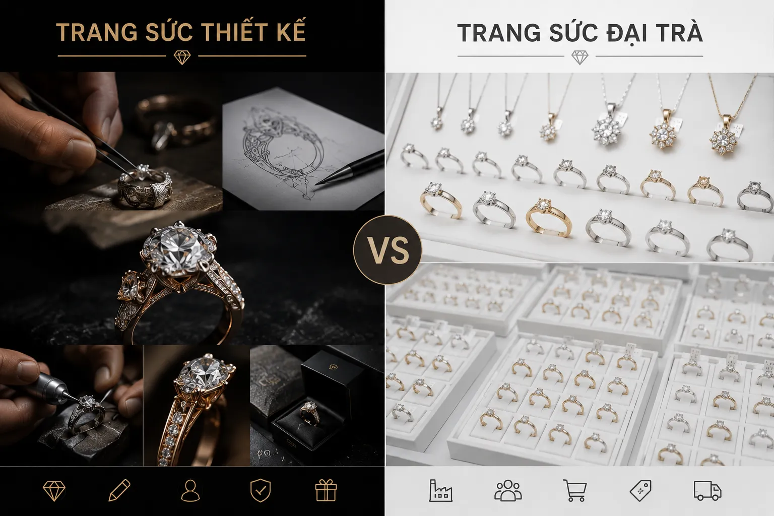 Sự thật về nhẫn nữ thiết kế: Đừng để một chiếc nhẫn đại trà làm mờ nhạt đi cá tính độc bản